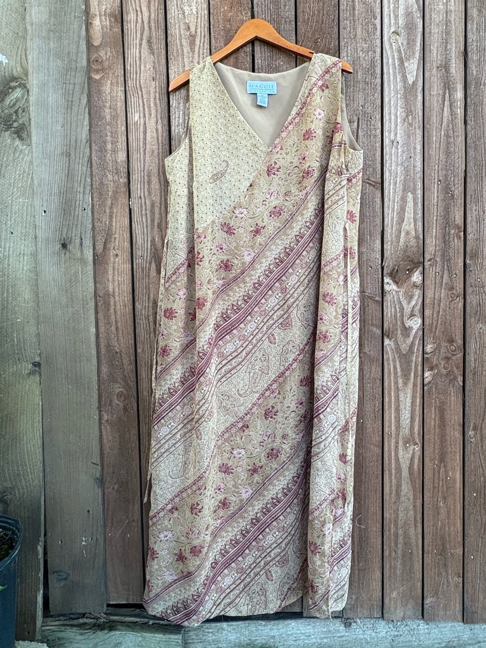 Vintage Maggie Mcnaughton Whimsigoth Romantic Patchwork Maxi Dress